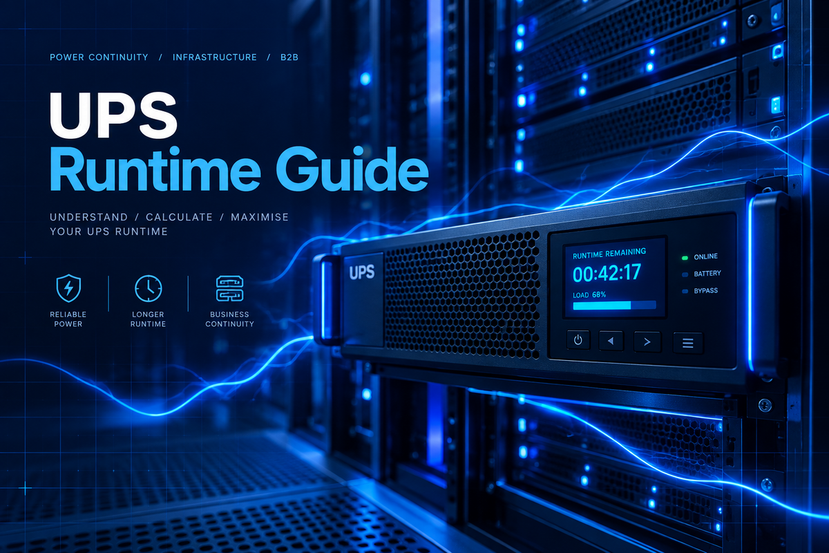 UPS Runtime Guide: How Load, Battery Capacity and UPS Size Affect Runtime