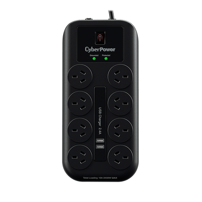 CyberPower Systems 8 Port Surge Protector Powerboard
