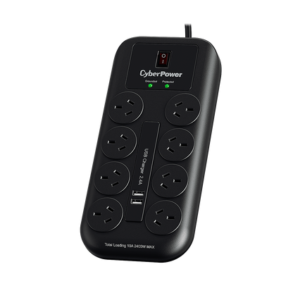 CyberPower Systems 8 Port Surge Protector Powerboard