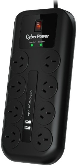 CyberPower Systems 8 Port Surge Protector Powerboard